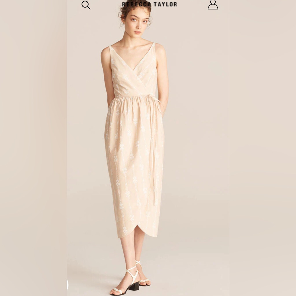 New Rebecca Taylor Tulip Wrap Dress Size 8